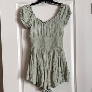 Hollister Sage Green Romper
